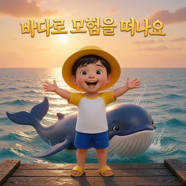 바다로 모험을 떠나요