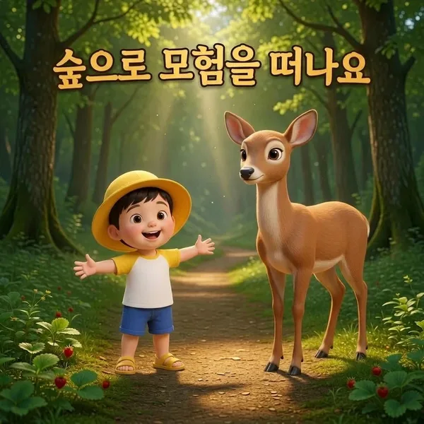 숲으로 모험을 떠나요