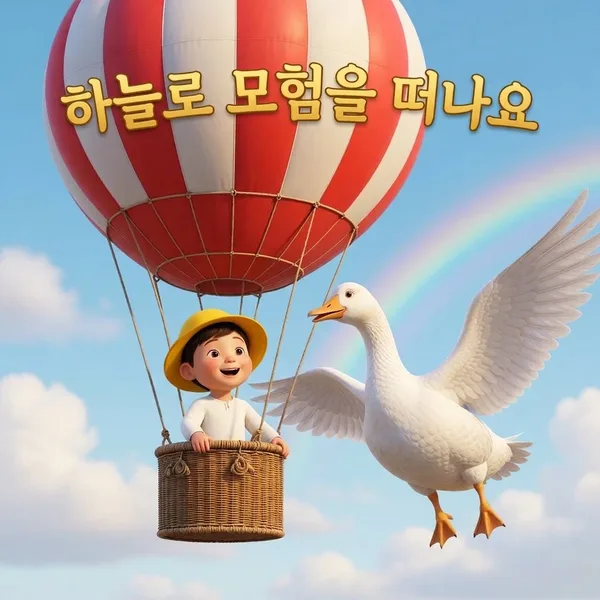 하늘로 모험을 떠나요