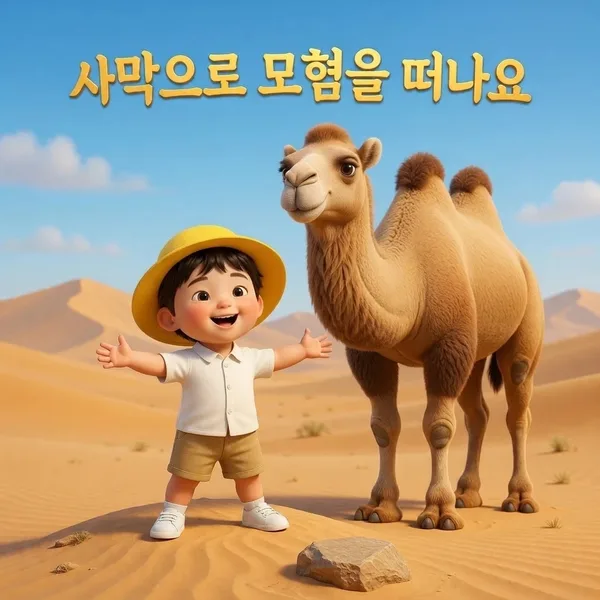 사막으로 모험을 떠나요