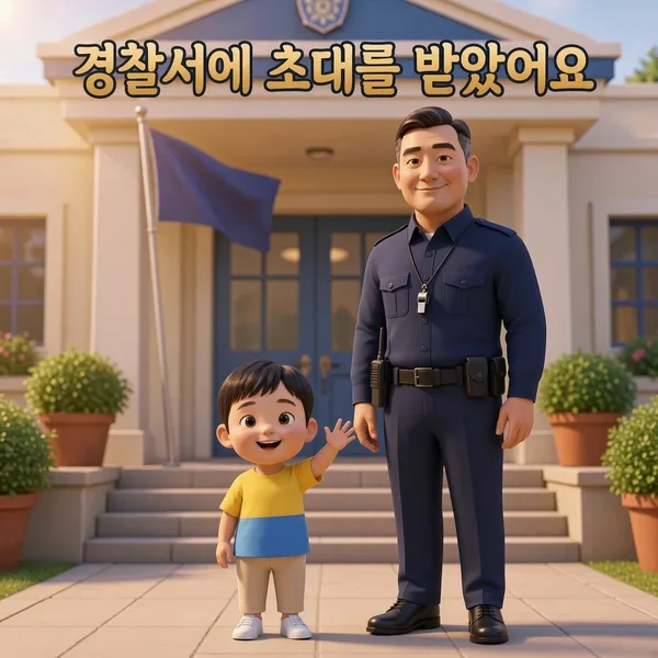 경찰서에 초대를 받았어요